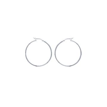 Créoles Argent 925 Rhodié
