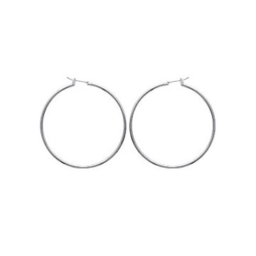Créoles Argent 925 Rhodié