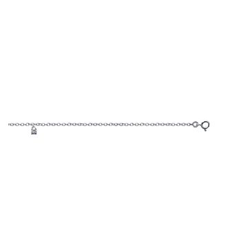 Chaine Cheville Argent 925 Rhodié Oxyde De Zirconium