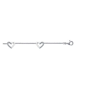 Bracelet Argent 925 Rhodié Oxyde De Zirconium