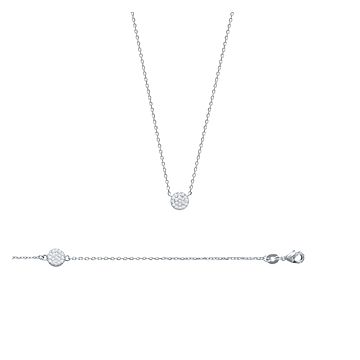 Bracelet Argent 925 Rhodié Oxyde De Zirconium