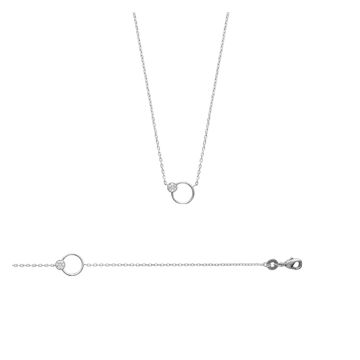 Bracelet Argent 925 Rhodié Oxyde De Zirconium Microserti