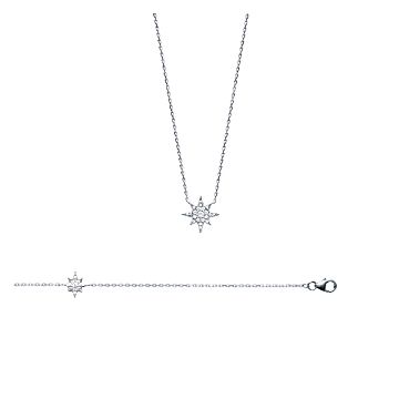 Bracelet Argent 925 Rhodié Oxyde De Zirconium