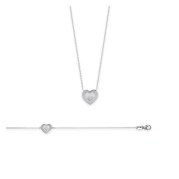 Bracelet Argent 925 Rhodié Oxyde De Zirconium
