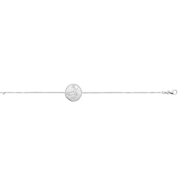 Bracelet Argent 925 Rhodié Oxyde De Zirconium Vierge