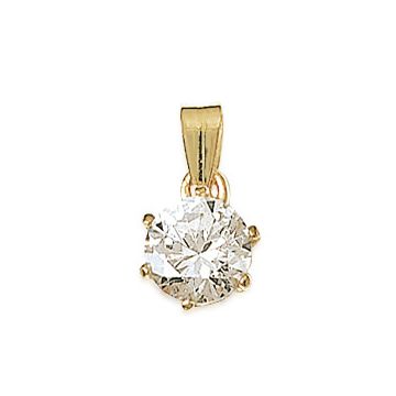 Pendentif Plaqué Or 750 3 Microns Oxyde De Zirconium