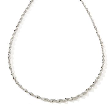 Collier 925 Tout Argent Blanc 42cm
