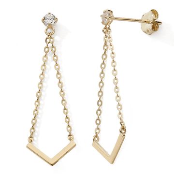 Boucles D'oreilles 375 Pendant Oxydes V