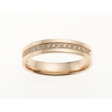 Alliance Or Rose Diamant 0.16 Ct