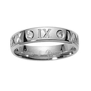 Alliance Or Blanc Diamant 0.07 Ct