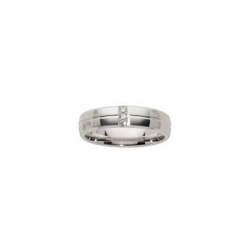 Alliance Or Blanc Diamant 0.05 Ct