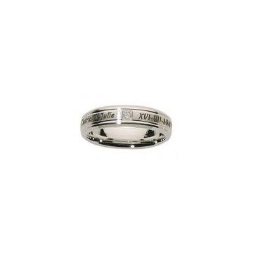 Alliance Or Blanc Diamant 0.03 Ct