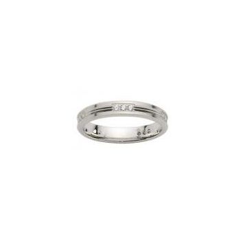 Alliance Or Blanc Diamant 0.25 Ct