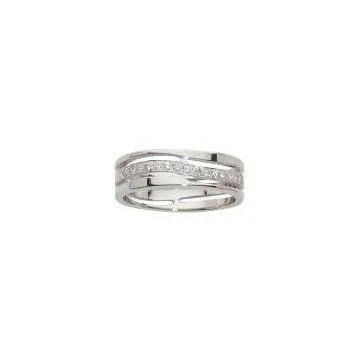 Alliance Or Blanc Diamant 0.27 Ct