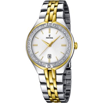 Montre Femme Acier Bicolore Dore Mademoiselle