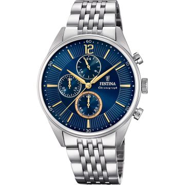 Montre Homme Acier Timeless Chronographe