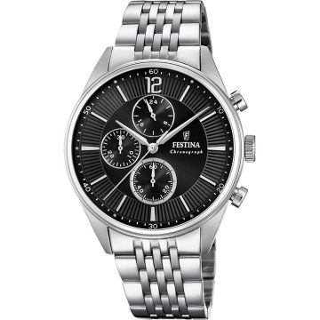 Montre Homme Acier Timeless Chronographe