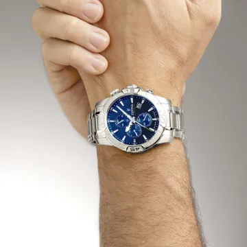 Montre Festina Timeless Chronograph F20704/4 Bleu, Bracelet Acier Inoxydable, Homme