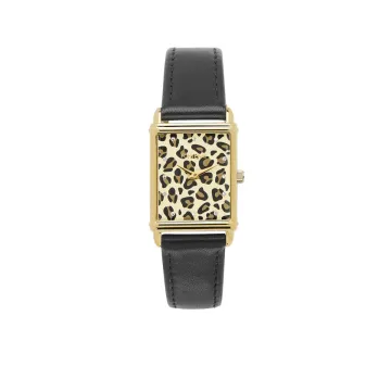 Montre Fontenay Angie Dore Noir Leopard