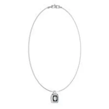 Collier Acier Doré Chaine Et Plaque Gravée Script 10Mm Inscription Homme Guess Bijoux