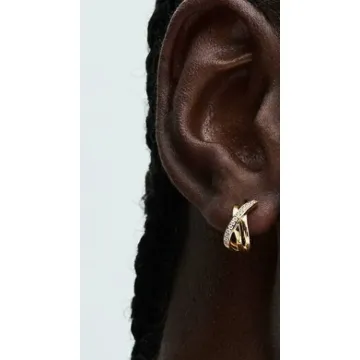 Créoles Pavé Croisées Pandora