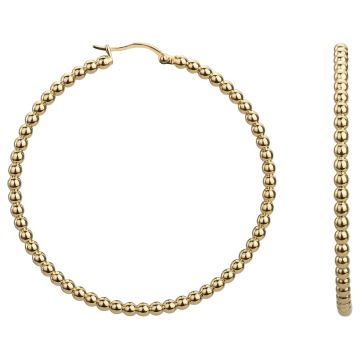 Phebus Acier - Boucles D'Oreilles Creoles Acier Ipg-Diamants M.35Mm
