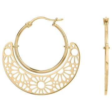 Phebus Acier - Boucles D'Oreilles Creoles Acier Ipg