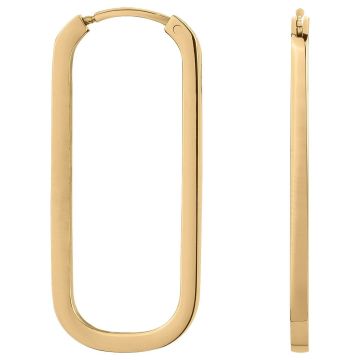 Phebus Acier - Boucles D'Oreilles Creoles Acier Ipg-30Mm
