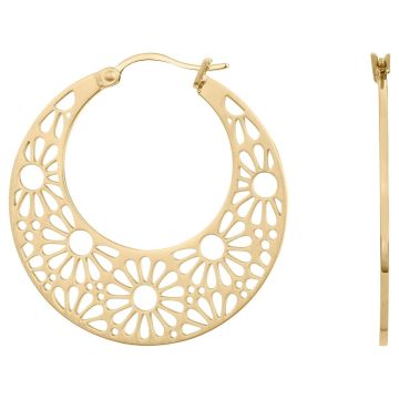 Phebus Acier - Boucles D'Oreilles Creoles Acier Ipg