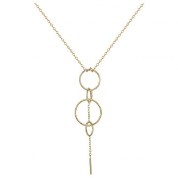 Phebus Acier - Collier Acier Ipg Multi Cercles-75+5Cm