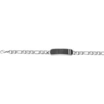 Phebus Homme - Bracelet Acier 316L , Carbone Forgé, 19.5+1.5Cm