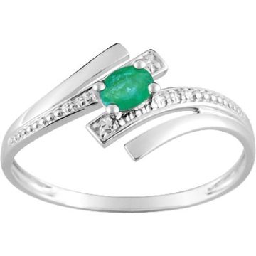 Bague Émeraude Or Blanc