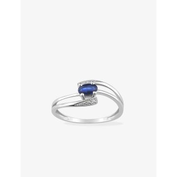 Bague Saphir Or Blanc
