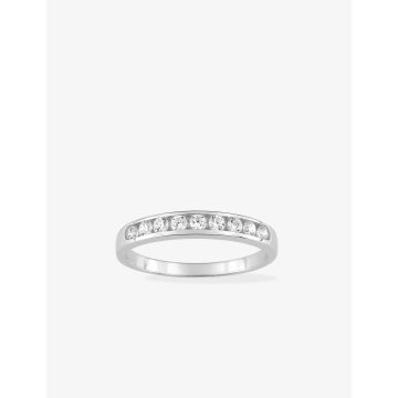 Bague zirconium or375 blanc
