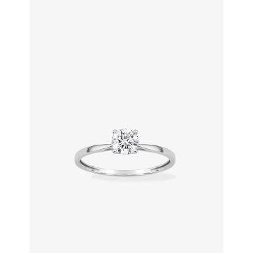 Solitaire Oxyde De Zirconium Or Blanc