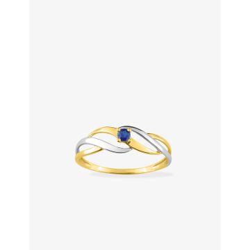 Bague Saphir Or Jaune+Rh