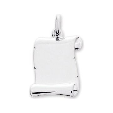 Plaque Parchemin Or 9ct Blanc