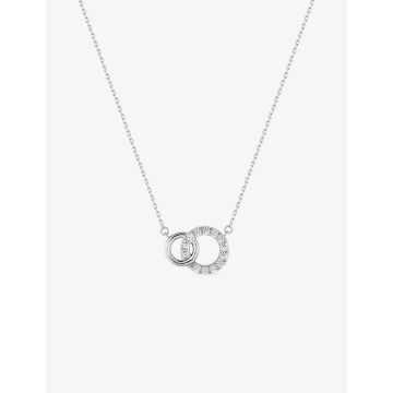 Collier Oxyde De Zirconium Or Blanc