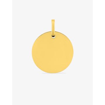 Plaque Ronde Or Jaune