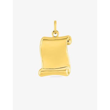 Plaque Parchemin Or 9ct Jaune