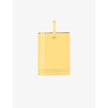 Plaque Rectangle Pm Or Jaune
