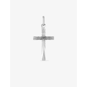 Pendentif Croix Or 9ct Blanc