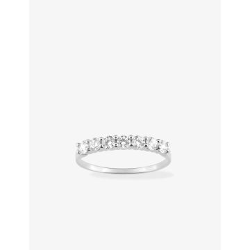 Bague Zirconium Or 9ct Blanc