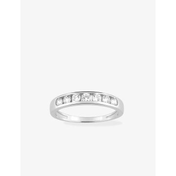 Bague Zirconium Or 9ct Blanc