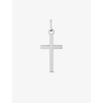 Croix Tout Métal Or Blanc