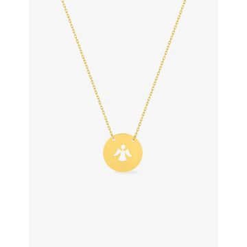 Collier Motif Ange Or Jaune