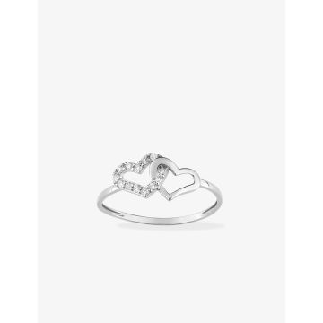 Bague Oxyde De Zirconium Or Blanc