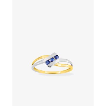 Bague Saphir Or Jaune+Rh