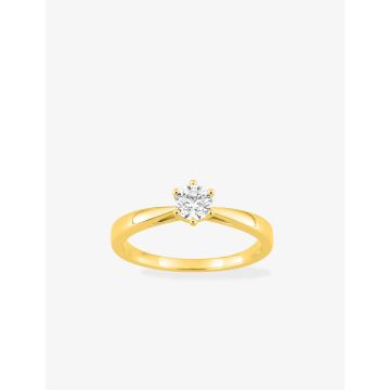 Solitaire Diamant 0.4ct Or Jaune