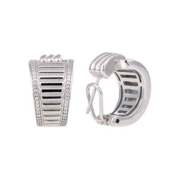 Boucles Oreilles Demi Creoles Agt 925 + Oxydes L7